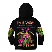 I'm A B With A Low Bullshit Tolerance Don't Try Me Kid Hoodie - Wonder Print Shop