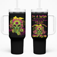 I'm A B With A Low Bullshit Tolerance Don't Try Me Tumbler With Handle - Wonder Print Shop
