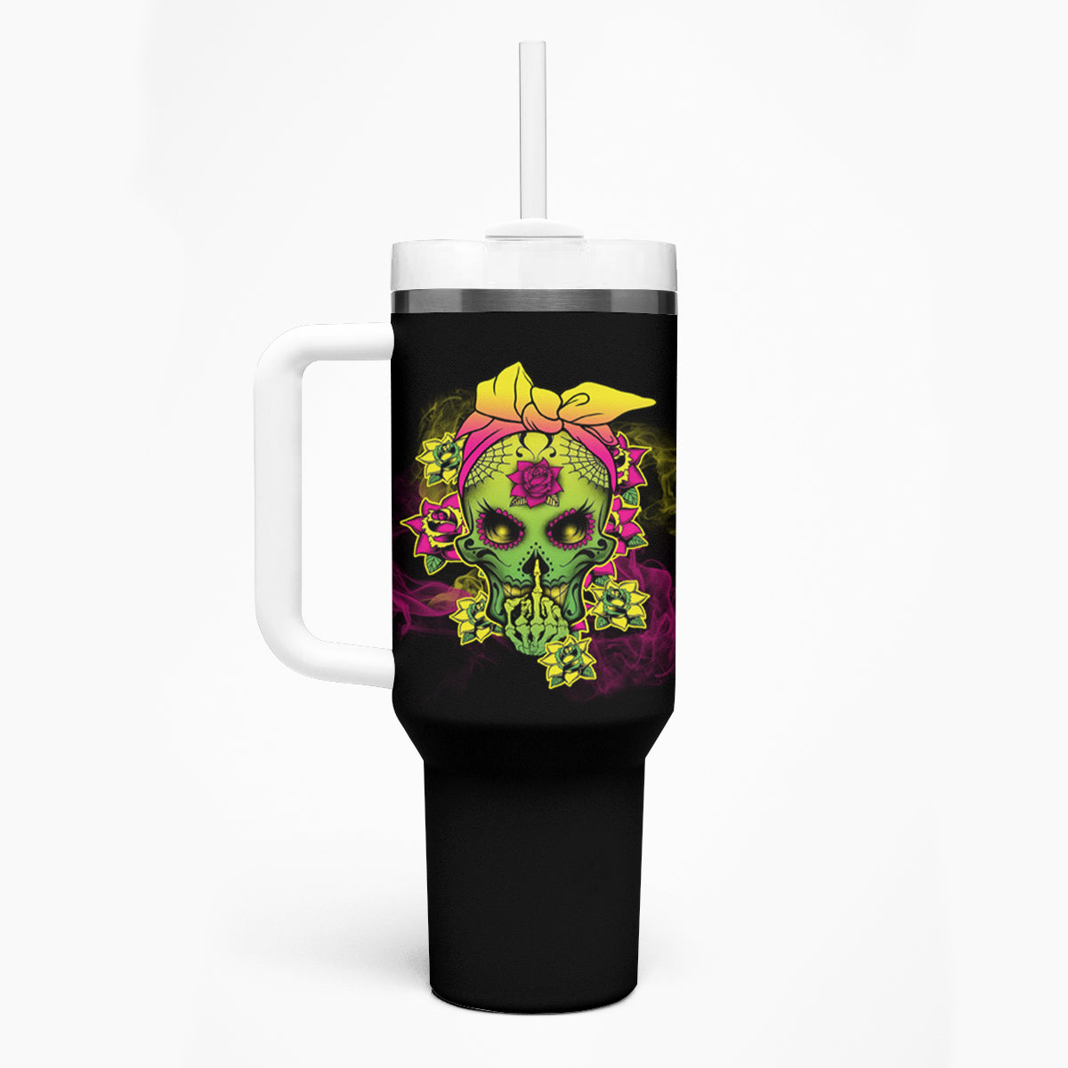 I'm A B With A Low Bullshit Tolerance Don't Try Me Tumbler With Handle - Wonder Print Shop