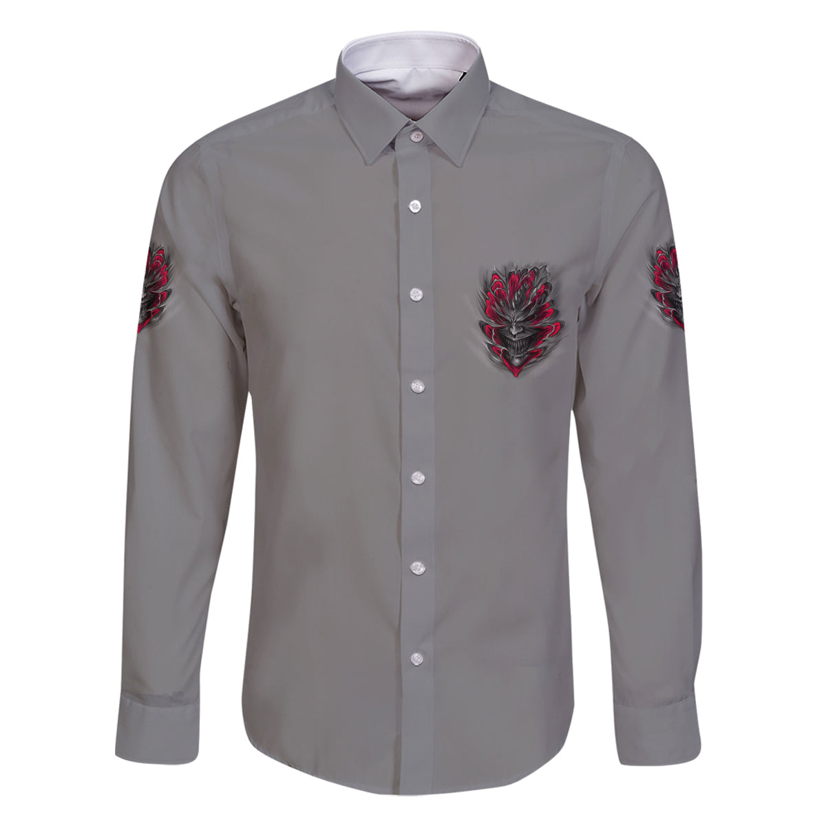 Your Demons Hide Under Your Bed Family Matching Long Sleeve Bodycon Dress and Hawaiian Shirt - Wonder Print Shop