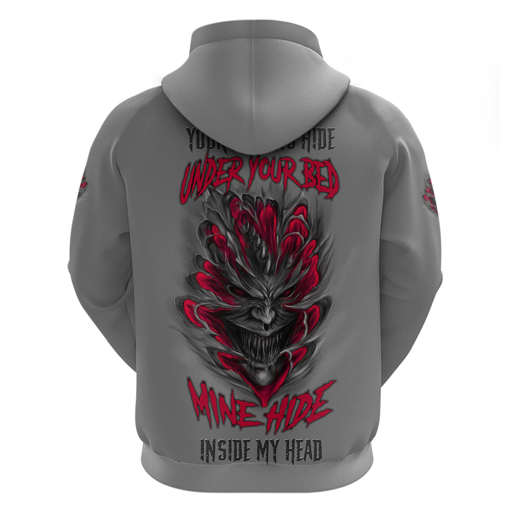 Your Demons Hide Under Your Bed Hoodie - Wonder Print Shop