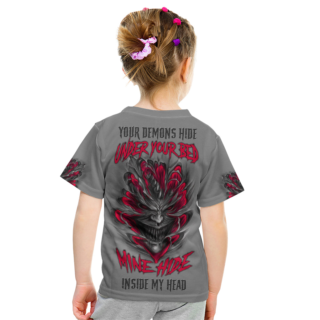 Your Demons Hide Under Your Bed Kid T Shirt - Wonder Print Shop