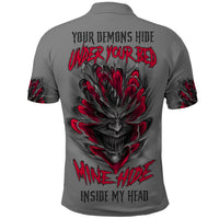 Your Demons Hide Under Your Bed Polo Shirt - Wonder Print Shop