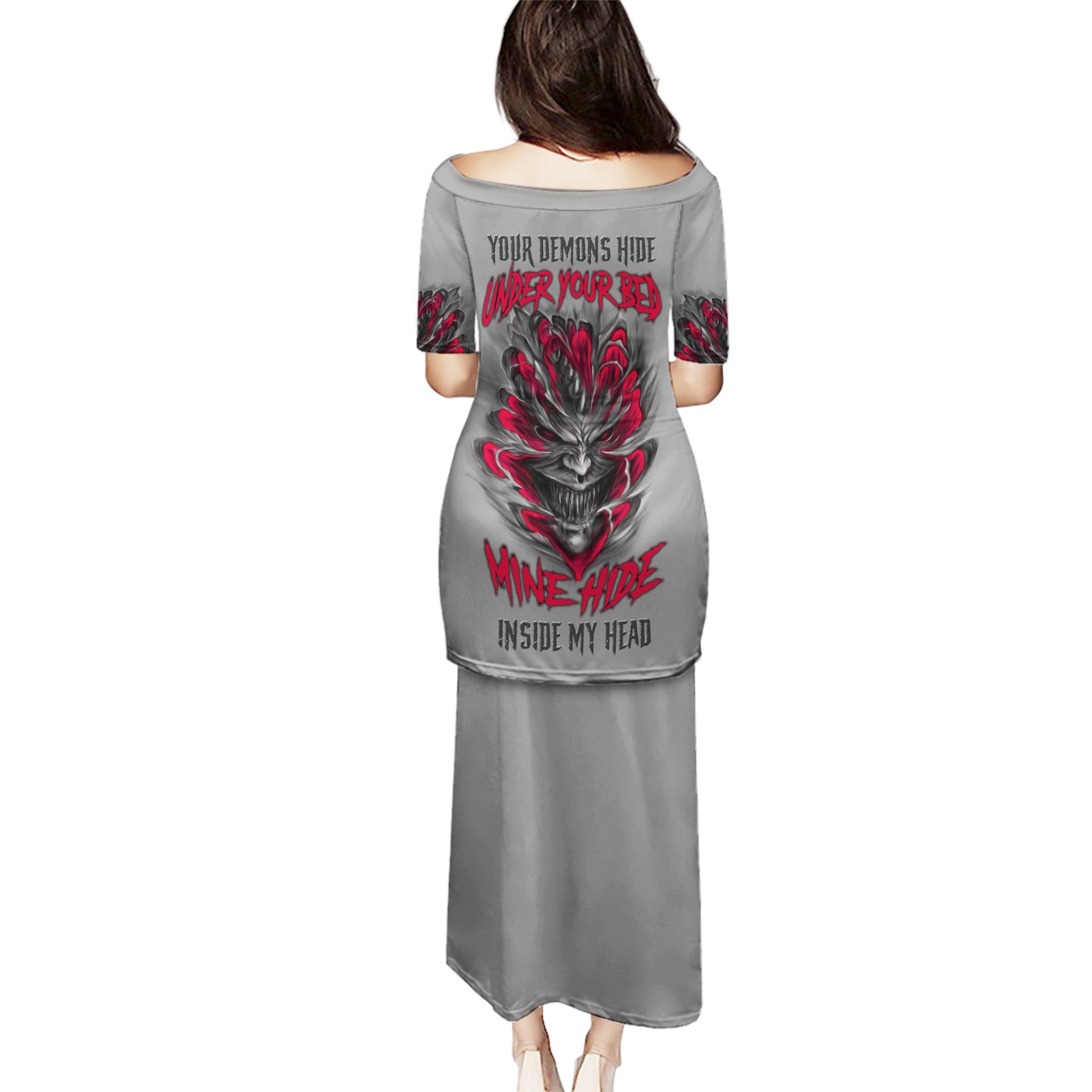 Your Demons Hide Under Your Bed Puletasi - Wonder Print Shop