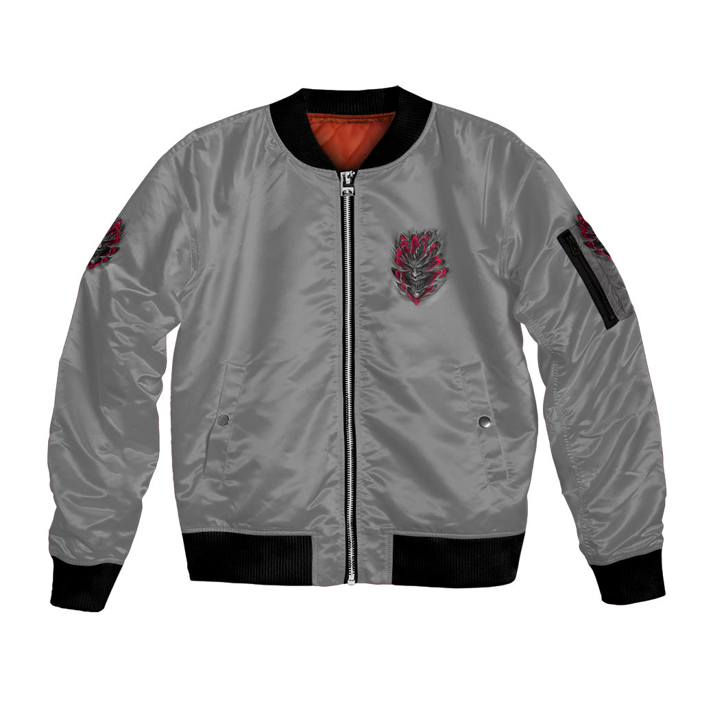 Your Demons Hide Under Your Bed Sleeve Zip Bomber Jacket - Wonder Print Shop