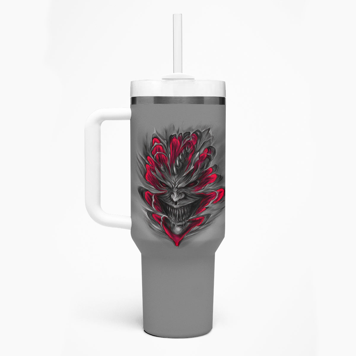 Your Demons Hide Under Your Bed Tumbler With Handle - Wonder Print Shop