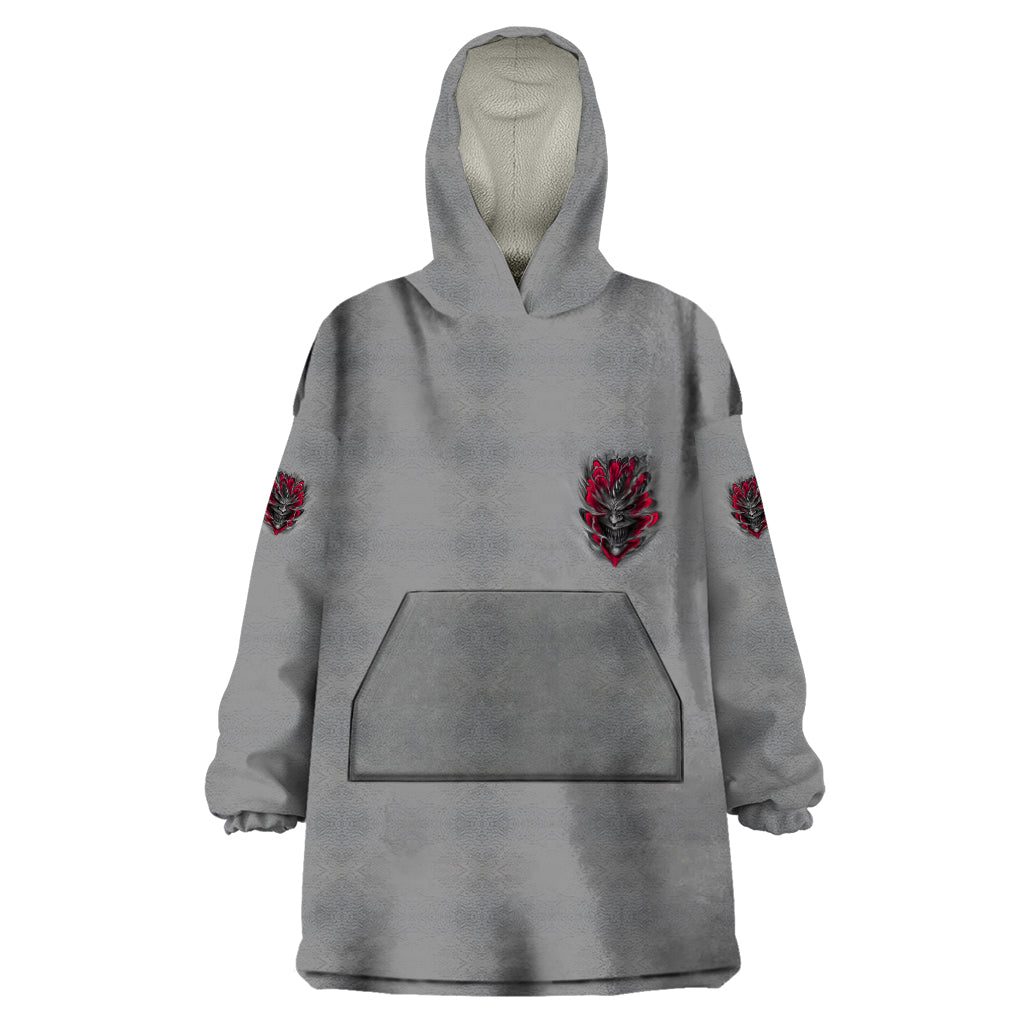 Your Demons Hide Under Your Bed Wearable Blanket Hoodie - Wonder Print Shop