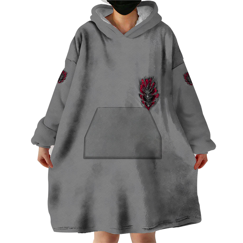 Your Demons Hide Under Your Bed Wearable Blanket Hoodie - Wonder Print Shop