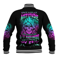 Once I Get An Attitude Reaper Baseball Jacket - Wonder Print Shop