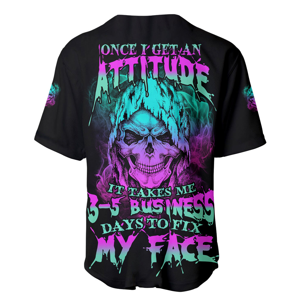 Once I Get An Attitude Reaper Baseball Jersey - Wonder Print Shop