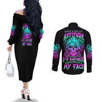 once-i-get-an-attitude-reaper-couples-matching-off-the-shoulder-long-sleeve-dress-and-long-sleeve-button-shirt