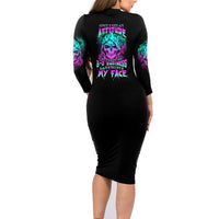 Once I Get An Attitude Reaper Family Matching Long Sleeve Bodycon Dress and Hawaiian Shirt - Wonder Print Shop