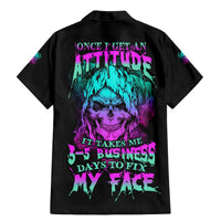 Once I Get An Attitude Reaper Family Matching Mermaid Dress and Hawaiian Shirt - Wonder Print Shop