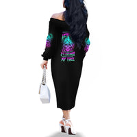 Once I Get An Attitude Reaper Family Matching Off Shoulder Long Sleeve Dress and Hawaiian Shirt - Wonder Print Shop
