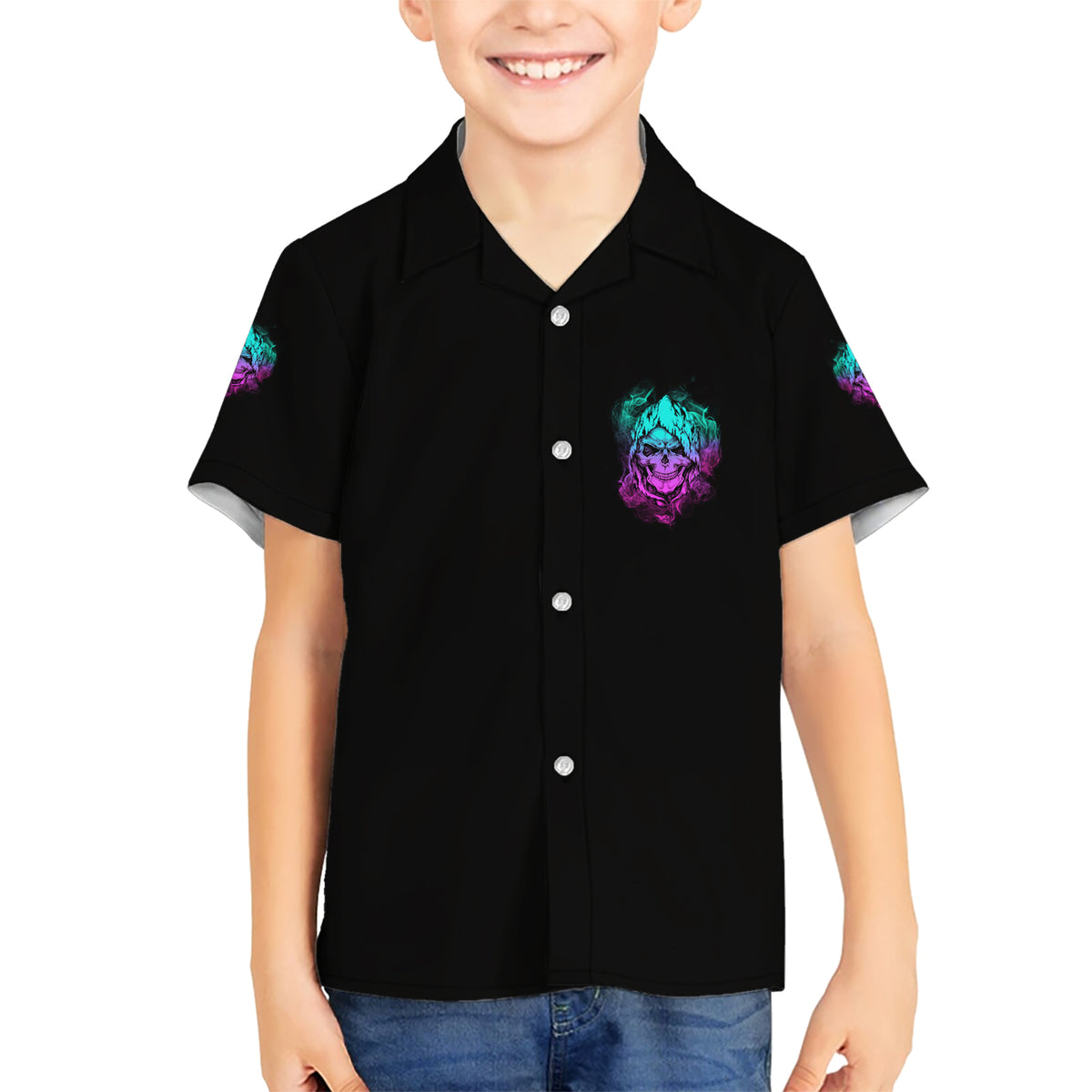 Once I Get An Attitude Reaper Kid Hawaiian Shirt - Wonder Print Shop
