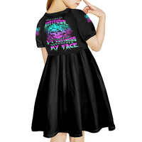 Once I Get An Attitude Reaper Kid Short Sleeve Dress - Wonder Print Shop