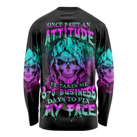 Once I Get An Attitude Reaper Long Sleeve Shirt - Wonder Print Shop