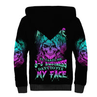 Once I Get An Attitude Reaper Sherpa Hoodie - Wonder Print Shop