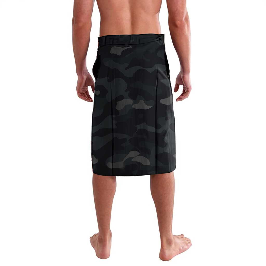 Custom American Flag Billiards Lavalava with 8-Ball Wings and Camo Background - Wonder Print Shop