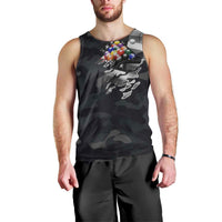 Custom American Flag Billiards Men Tank Top with 8-Ball Wings and Camo Background - Wonder Print Shop