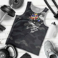 Custom American Flag Billiards Men Tank Top with 8-Ball Wings and Camo Background - Wonder Print Shop