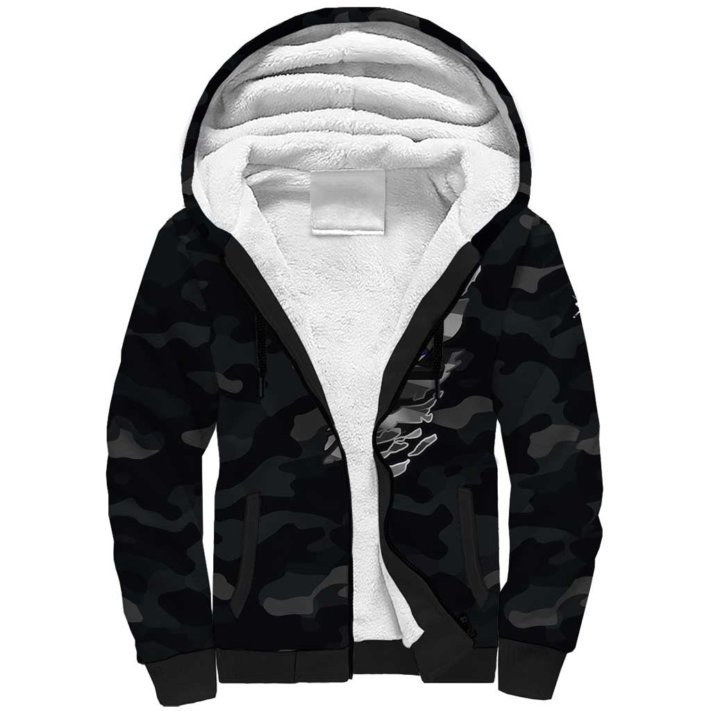 Custom American Flag Billiards Sherpa Hoodie with 8-Ball Wings and Camo Background - Wonder Print Shop