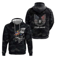 Custom American Flag Billiards Zip Hoodie with 8-Ball Wings and Camo Background - Wonder Print Shop