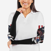 Custom Patriotic Bowling Arm Sleeves with Bald Eagle, American Flag Bowling Ball - Wonder Print Shop