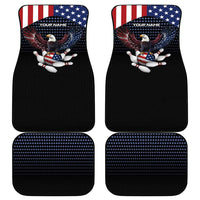 Custom Patriotic Bowling Car Mats with Bald Eagle, American Flag Bowling Ball - Wonder Print Shop