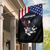 Custom Patriotic Bowling Garden Flag with Bald Eagle, American Flag Bowling Ball - Wonder Print Shop
