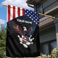 Custom Patriotic Bowling Garden Flag with Bald Eagle, American Flag Bowling Ball - Wonder Print Shop