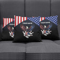 Custom Patriotic Bowling Pillow Cover with Bald Eagle, American Flag Bowling Ball - Wonder Print Shop
