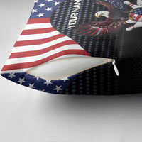 Custom Patriotic Bowling Pillow Cover with Bald Eagle, American Flag Bowling Ball - Wonder Print Shop