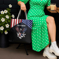 Custom Patriotic Bowling Tote Bag with Bald Eagle, American Flag Bowling Ball - Wonder Print Shop