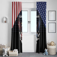 Custom Patriotic Bowling Window Curtain with Bald Eagle, American Flag Bowling Ball - Wonder Print Shop