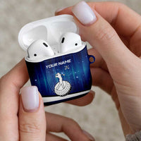 Custom Galaxy Golf AirPods Case with Golfer Silhouette, Golf Ball Design - Wonder Print Shop