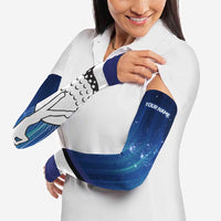 Custom Galaxy Golf Arm Sleeves with Golfer Silhouette, Golf Ball Design - Wonder Print Shop