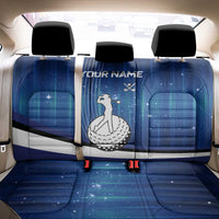 Custom Galaxy Golf Back Car Seat Cover with Golfer Silhouette, Golf Ball Design - Wonder Print Shop