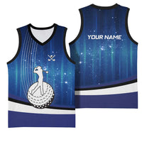 Custom Galaxy Golf Basketball Jersey with Golfer Silhouette, Golf Ball Design - Wonder Print Shop