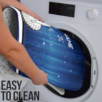 Custom Galaxy Golf Bathroom Set with Golfer Silhouette, Golf Ball Design - Wonder Print Shop