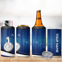 Custom Galaxy Golf 4 in 1 Can Cooler Tumbler with Golfer Silhouette, Golf Ball Design - Wonder Print Shop