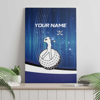 Custom Galaxy Golf Canvas Wall Art with Golfer Silhouette, Golf Ball Design - Wonder Print Shop