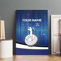 Custom Galaxy Golf Canvas Wall Art with Golfer Silhouette, Golf Ball Design - Wonder Print Shop
