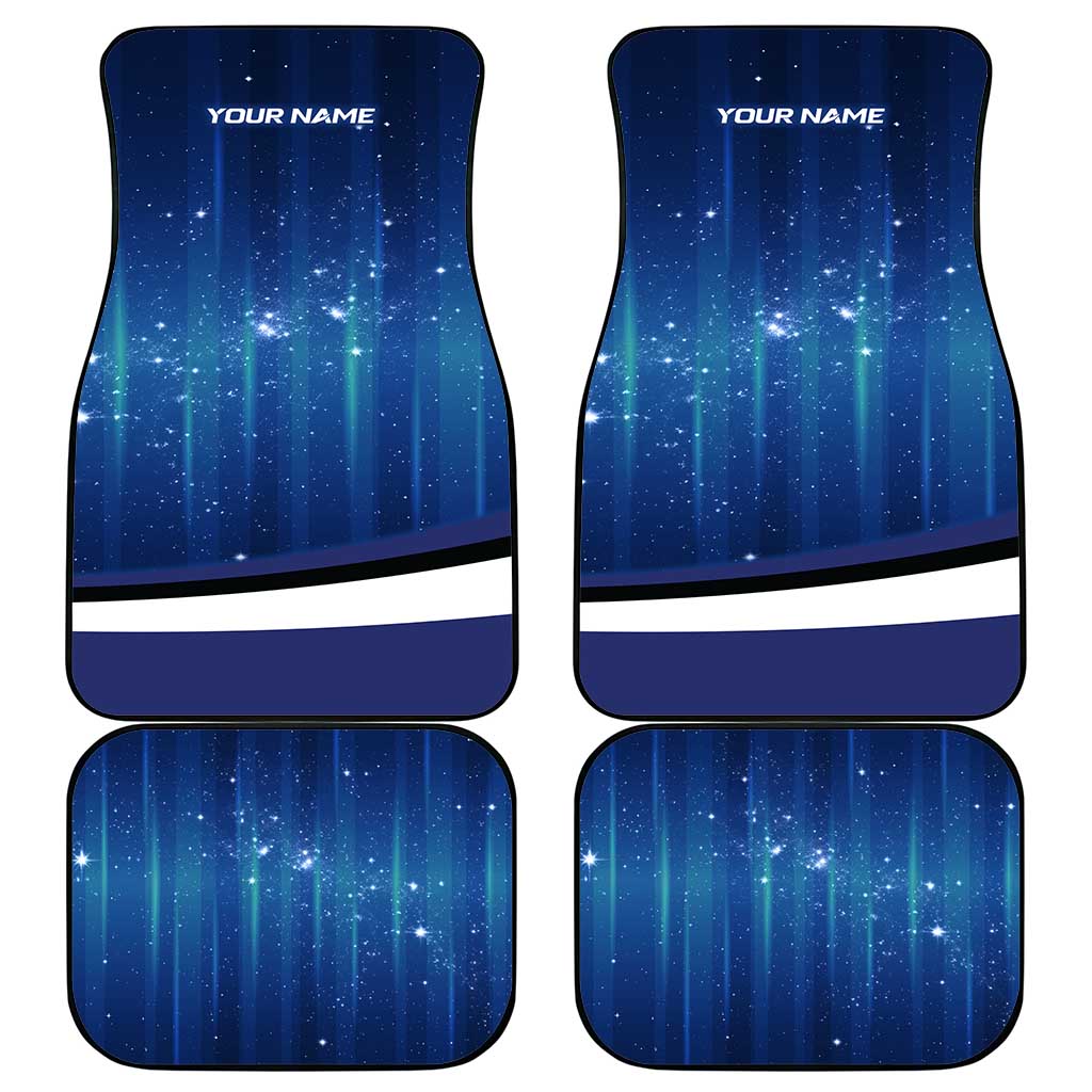 Custom Galaxy Golf Car Mats with Golfer Silhouette, Golf Ball Design - Wonder Print Shop