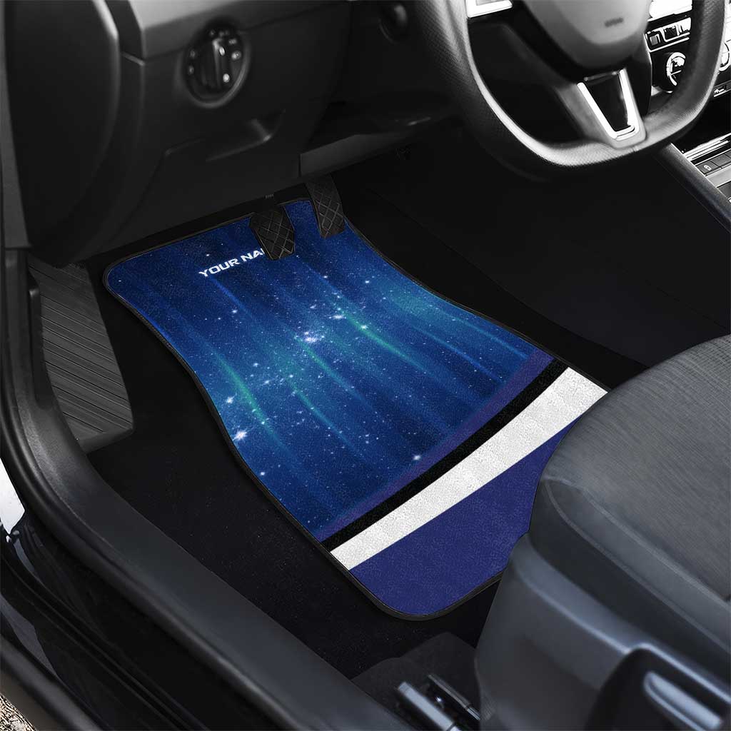 Custom Galaxy Golf Car Mats with Golfer Silhouette, Golf Ball Design - Wonder Print Shop