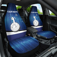 Custom Galaxy Golf Car Seat Cover with Golfer Silhouette, Golf Ball Design - Wonder Print Shop