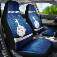 Custom Galaxy Golf Car Seat Cover with Golfer Silhouette, Golf Ball Design - Wonder Print Shop