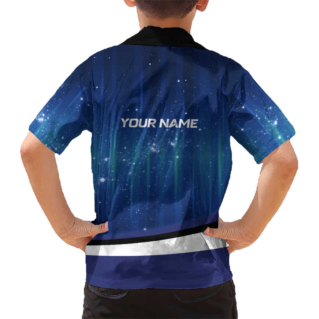 Custom Galaxy Golf Family Matching Puletasi and Hawaiian Shirt with Golfer Silhouette, Golf Ball Design - Wonder Print Shop
