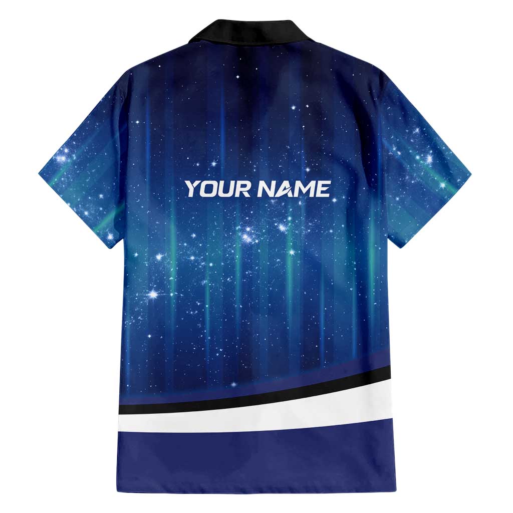Custom Galaxy Golf Family Matching Puletasi and Hawaiian Shirt with Golfer Silhouette, Golf Ball Design - Wonder Print Shop