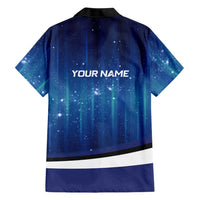 Custom Galaxy Golf Family Matching Puletasi and Hawaiian Shirt with Golfer Silhouette, Golf Ball Design - Wonder Print Shop
